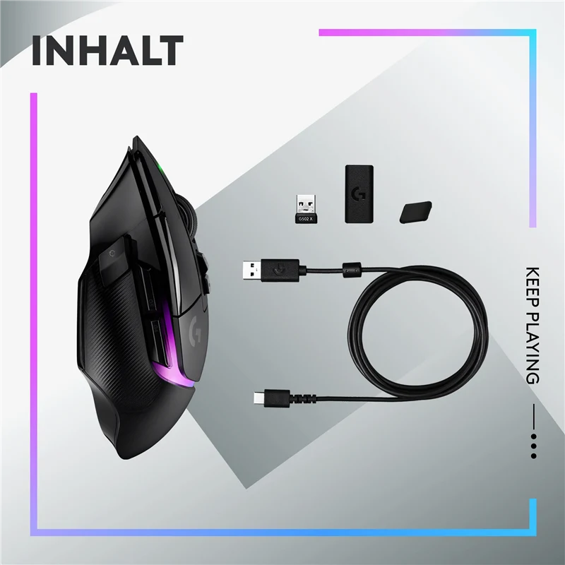 Logitech G502 X PLUS Gaming-Maus Schwarz
