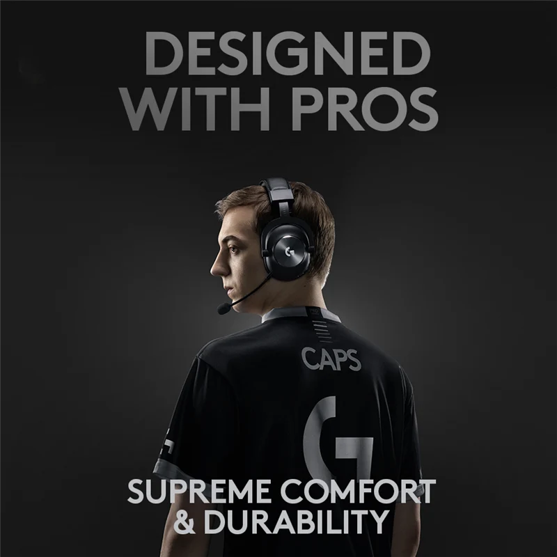 Logitech G PRO X Wireless Gaming Headset with Blue VO!CE Schwarz