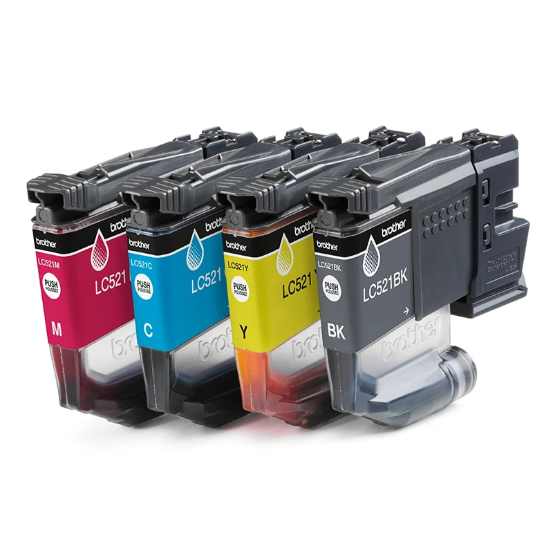 Brother LC521VAL Multipack Schwarz/Cyan/Magenta/Gelb