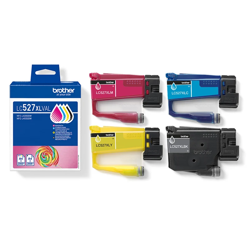 Brother LC527XLVAL Multipack Schwarz / Cyan / Magenta / Gelb
