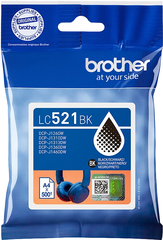 Brother LC521BK Schwarz Druckerpatrone