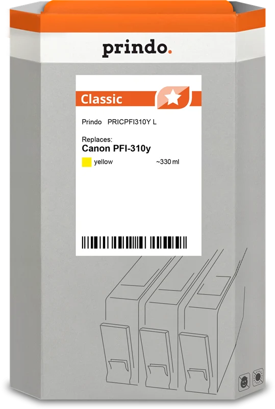Prindo Classic L Druckerpatrone kompatibel mit Canon PFI-310y Gelb