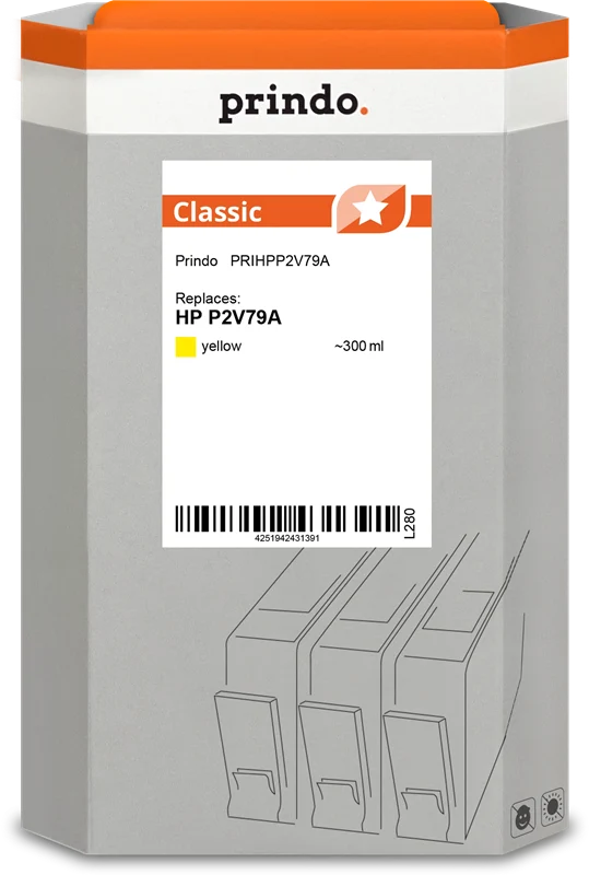 Prindo Classic Druckerpatrone kompatibel mit HP 746 Gelb