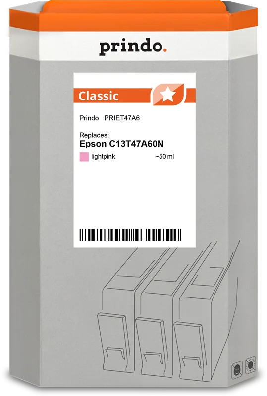 Prindo Classic Druckerpatrone kompatibel mit Epson T47A6 Light Magenta
