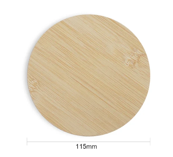 AlgoLaser Round Bamboo Coaster 5 Stück