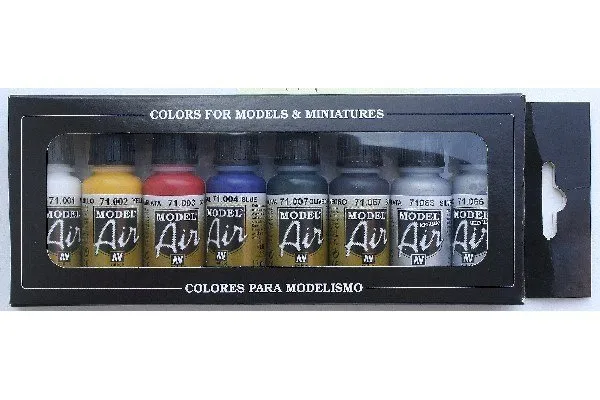 Vallejo Airbrush Color Set 8 Stück