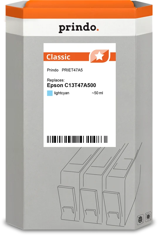 Prindo Classic Druckerpatrone kompatibel mit Epson T47A5 Light Cyan