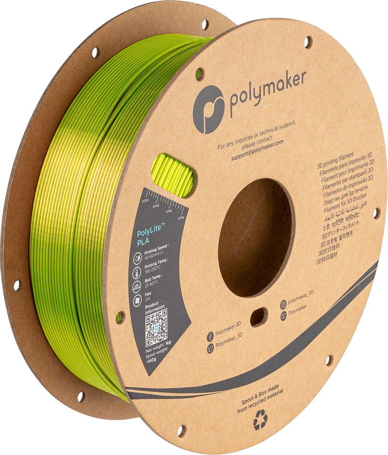 Polymaker PolyLite Silk PLA Dual Color