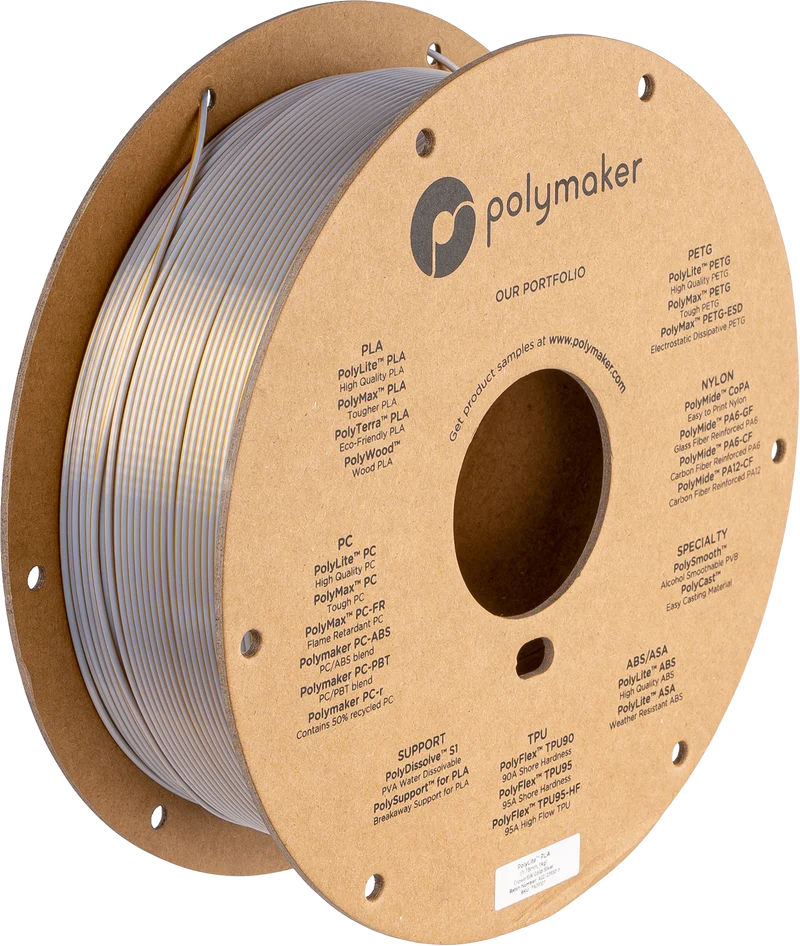 Polymaker PolyLite Silk PLA Dual Color