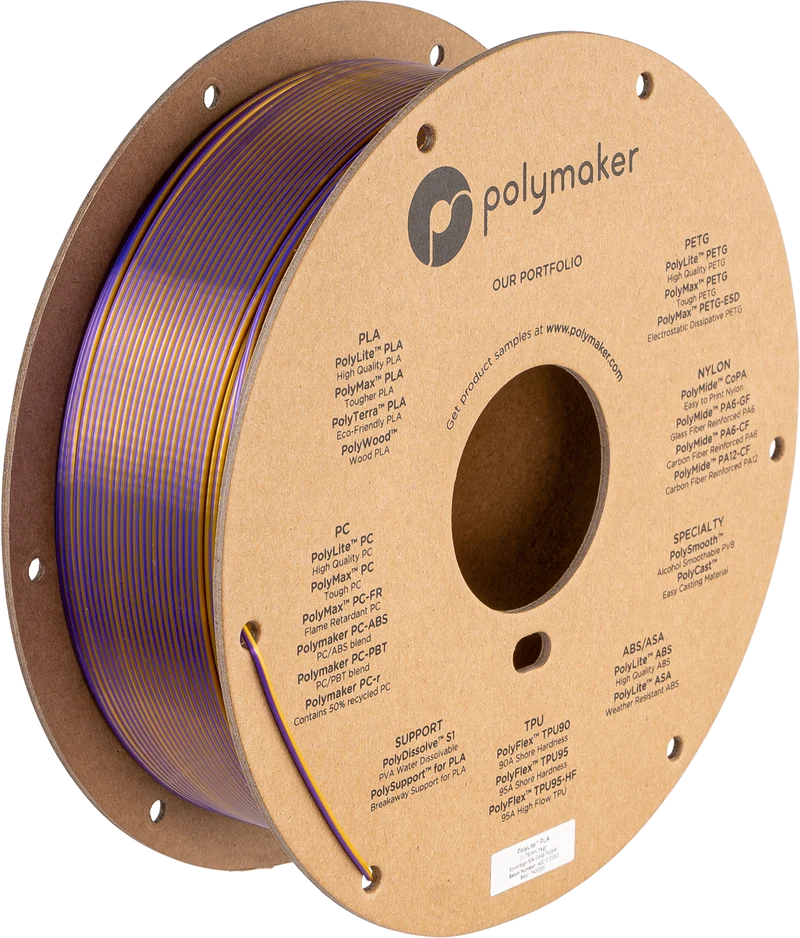 Polymaker PolyLite Silk PLA Dual Color