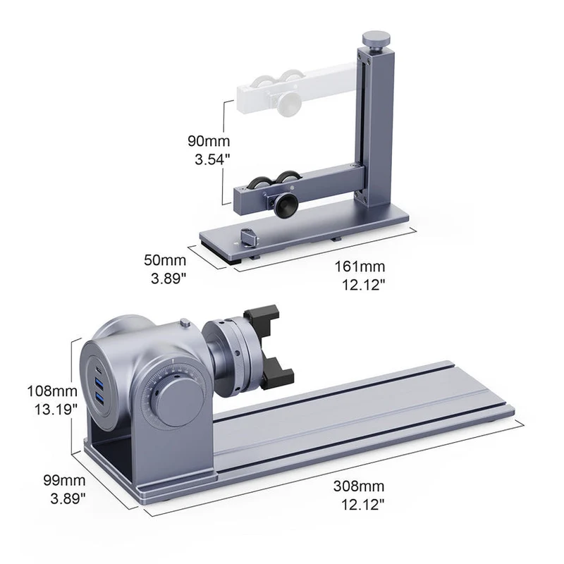 LaserPecker Rotary Extension für LP4/LP5/LP2 Plus