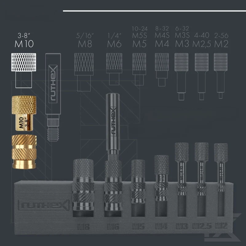 Ruthex Einschmelzhilfe für M10 / 3/8" Gewindeeinsätze