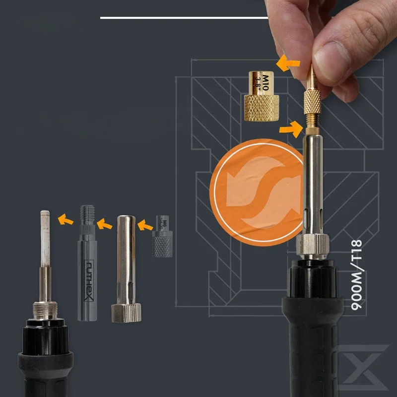 Ruthex Einschmelzhilfe für M10 / 3/8" Gewindeeinsätze