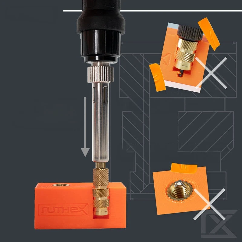 Ruthex Einschmelzhilfe für M10 / 3/8" Gewindeeinsätze