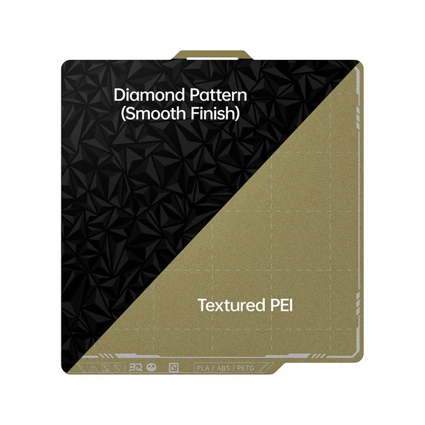 BIQU Panda Build Plate für Bambu Lab – Textured PEI / Smooth PEO