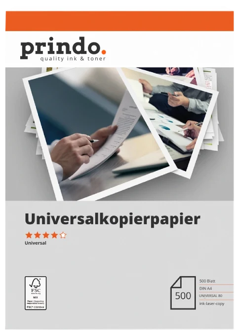Prindo A4 Universalkopierpapier 500 Blatt Weiss