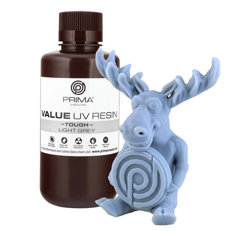 PrimaCreator Value Tough UV Resin (ABS Like) 500 g Hellgrau