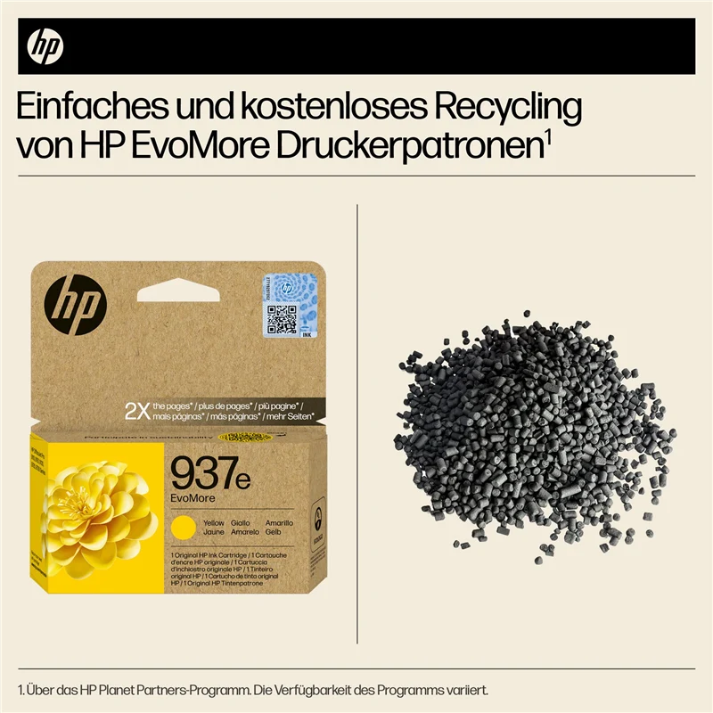 HP 937e Gelb Druckerpatrone 4S6W8NE