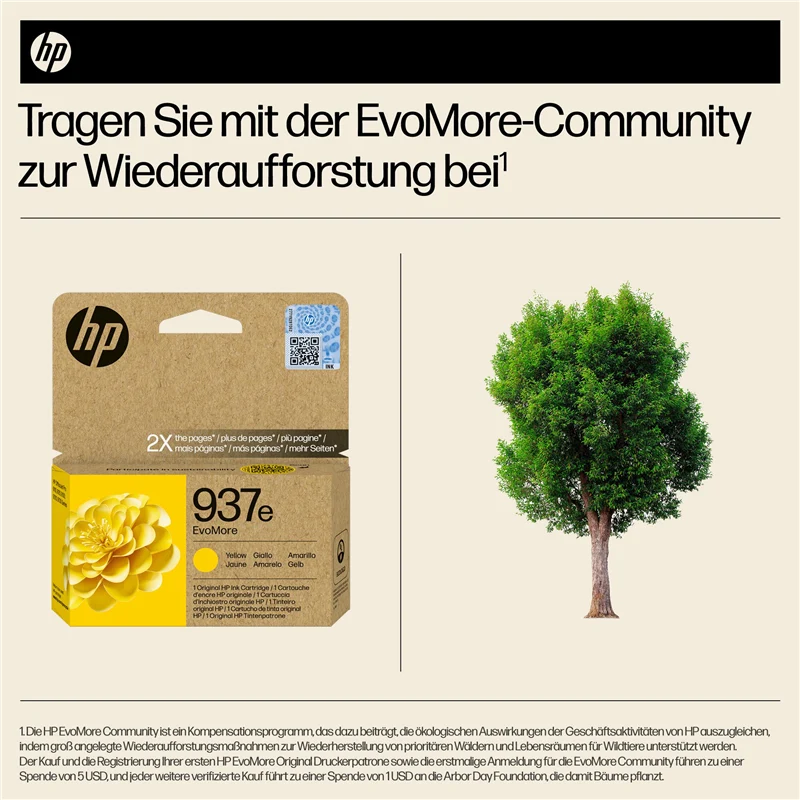 HP 937e Gelb Druckerpatrone 4S6W8NE