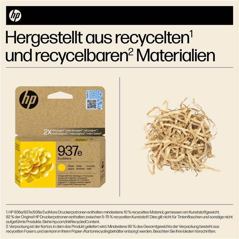 HP 937e Gelb Druckerpatrone 4S6W8NE