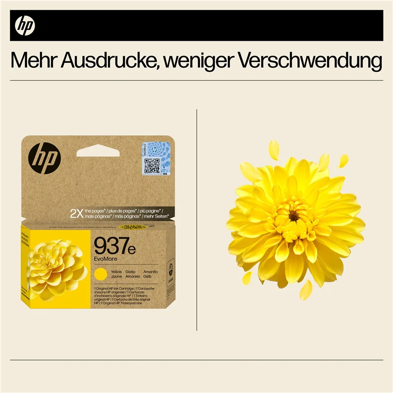 HP 937e Gelb Druckerpatrone 4S6W8NE