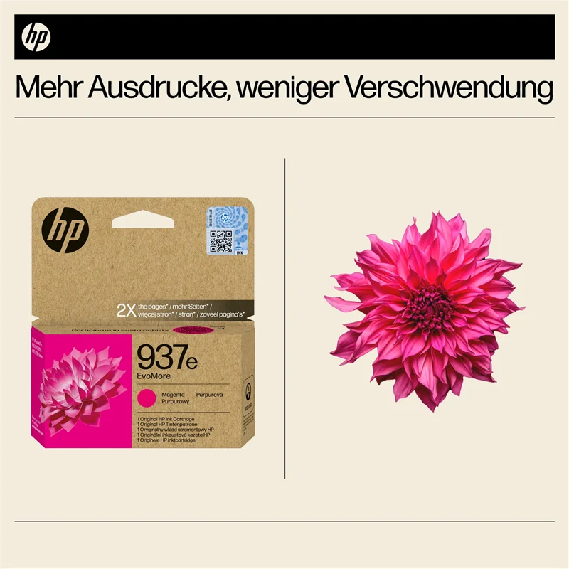 HP 937e Magenta Druckerpatrone 4S6W7NE