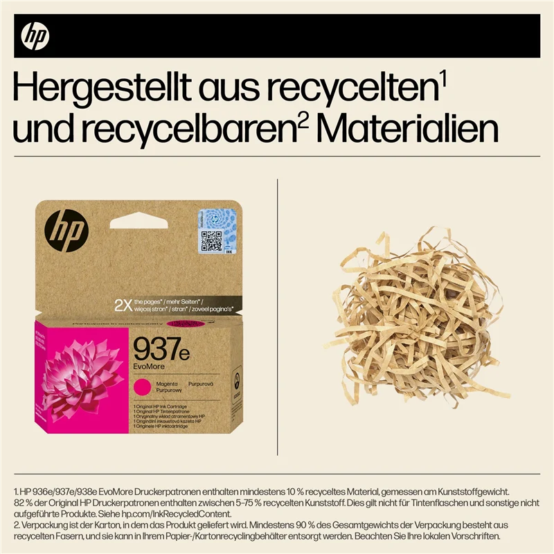 HP 937e Magenta Druckerpatrone 4S6W7NE