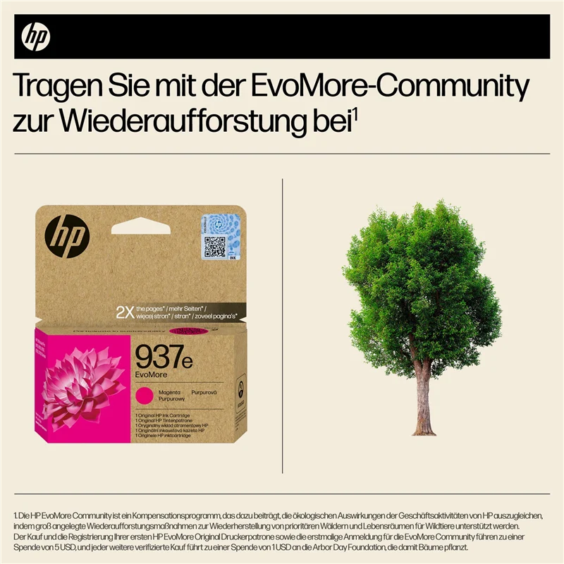 HP 937e Magenta Druckerpatrone 4S6W7NE