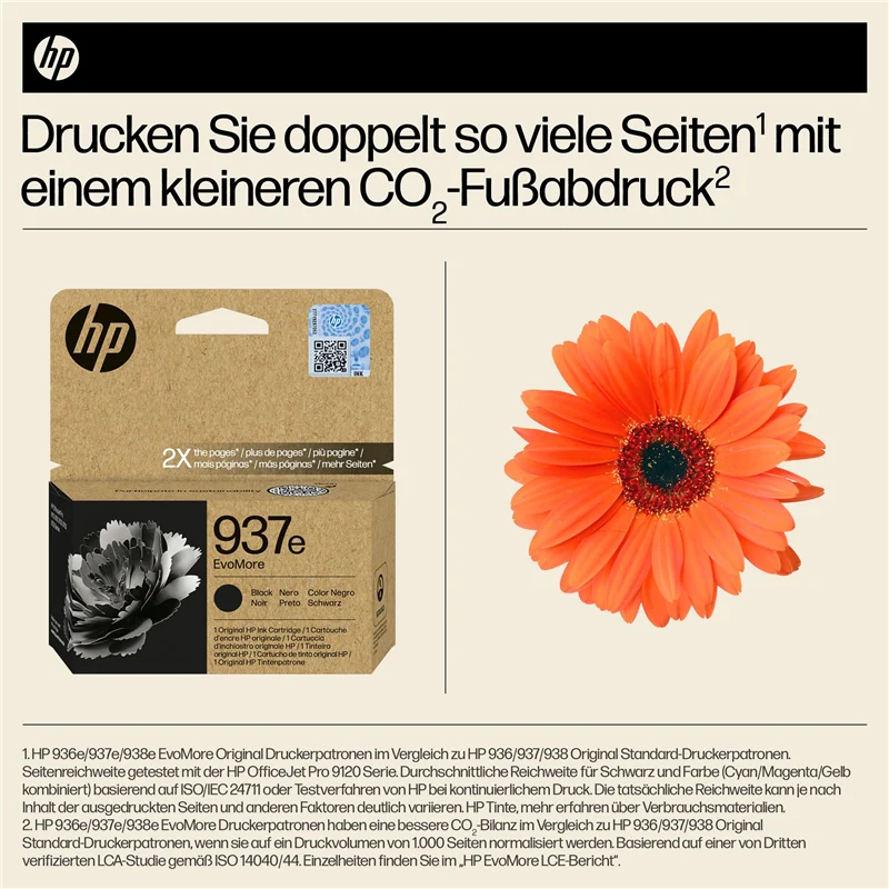 HP 937e Schwarz Druckerpatrone 4S6W9NE