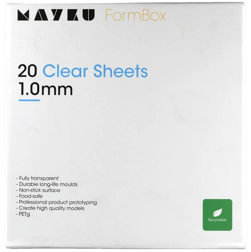 Mayku FormBox Transparente Platten 1,0mm (20 Stück)