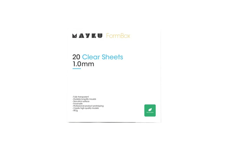 Mayku FormBox Transparente Platten 1,0mm (20 Stück)
