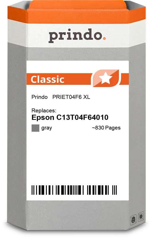 Prindo Classic XL Druckerpatrone kompatibel mit Epson 478XL Grau