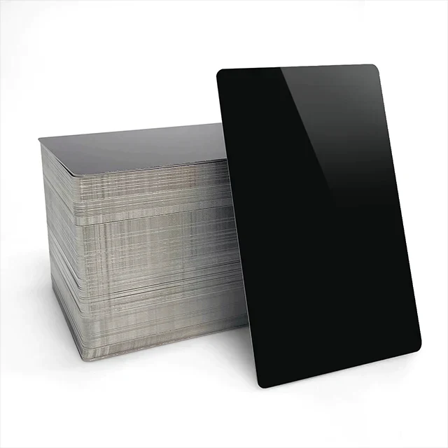 xTool Aluminium-Visitenkarten Glossy Black (300 Stück)