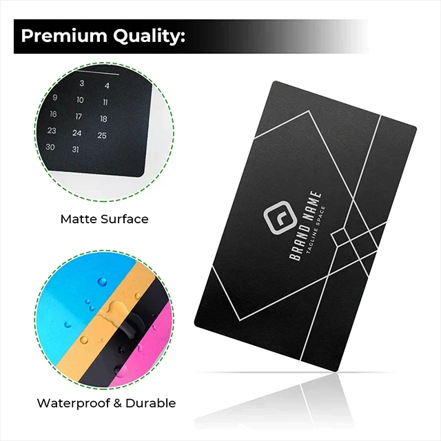 xTool Aluminium-Visitenkarten Glossy Black (300 Stück)