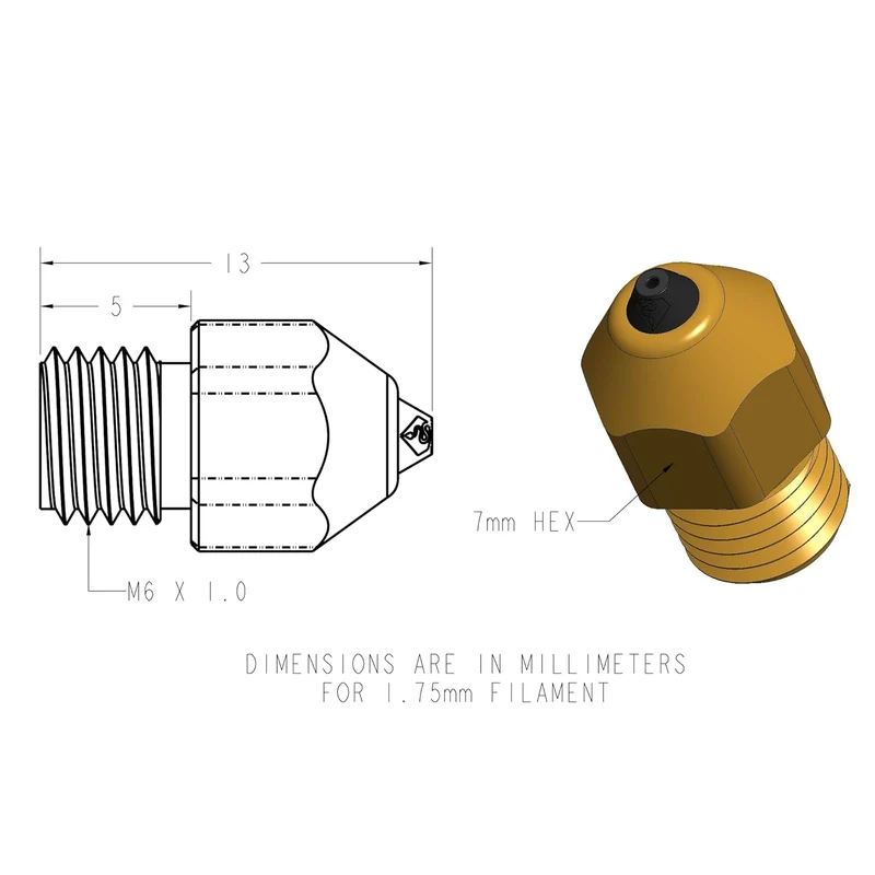 DiamondBack MK8 Nozzle