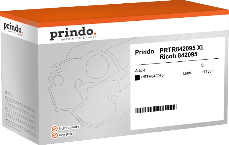Prindo Classic Toner kompatibel mit Ricoh MP C406BK Schwarz