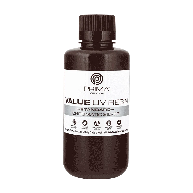 PrimaCreator Value UV / DLP Resin 500 g Chromsilber