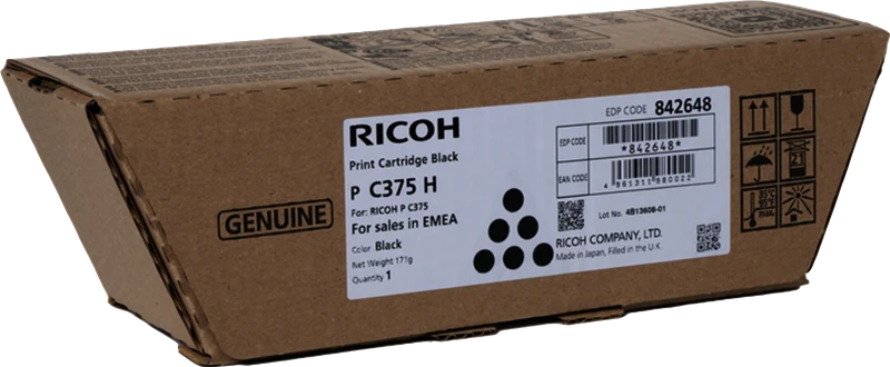 Ricoh P C375H Schwarz Toner