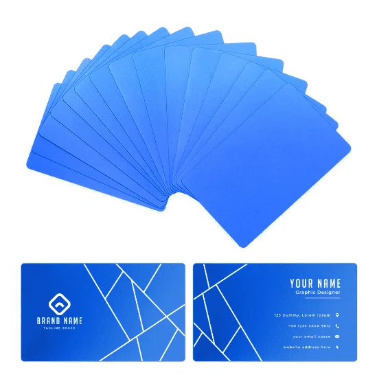 AlgoLaser Aluminum Business Cards (100 Stück)