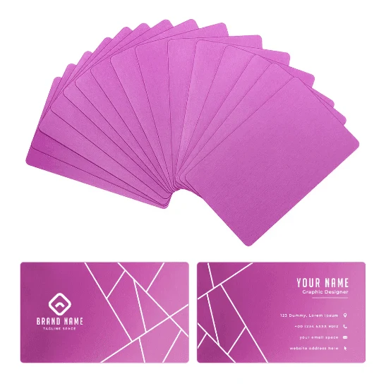 AlgoLaser Aluminum Business Cards (100 Stück)