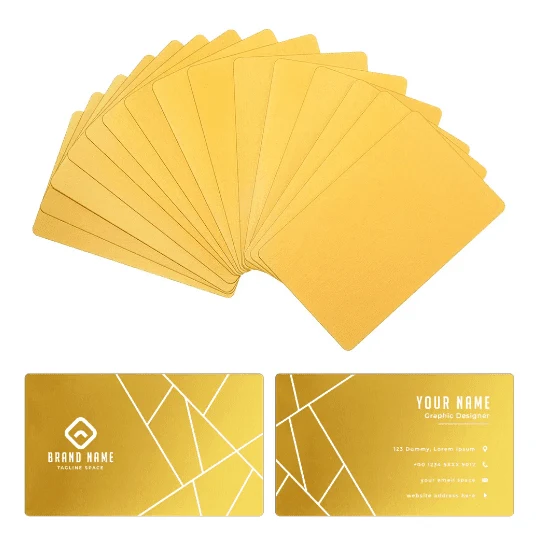 AlgoLaser Aluminum Business Cards (100 Stück)