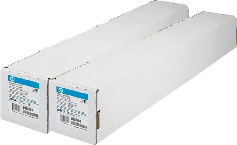 HP Universal Bondpapier 914mm x 45,7m, 2 Pack Weiss