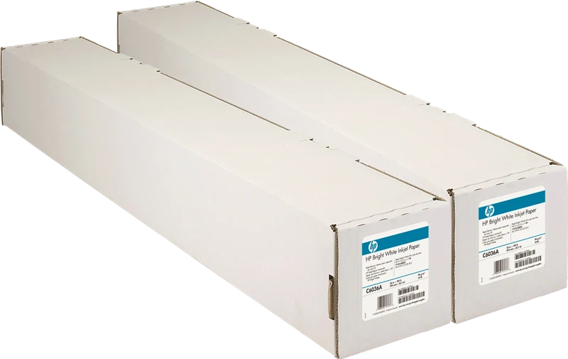 HP 2x Bright White Inkjet Paper 914mm x 45,7m Weiss