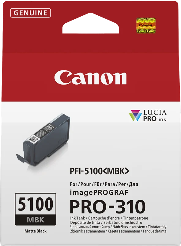 Canon PFI-5100mbk Schwarz (Matt) Druckerpatrone 6951C001