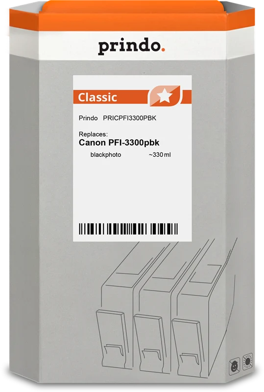 Prindo Classic XL Druckerpatrone kompatibel mit Canon PFI-3300pbk Photo Black