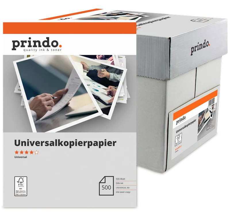 Prindo A4 Universalkopierpapier 5x500 Blatt