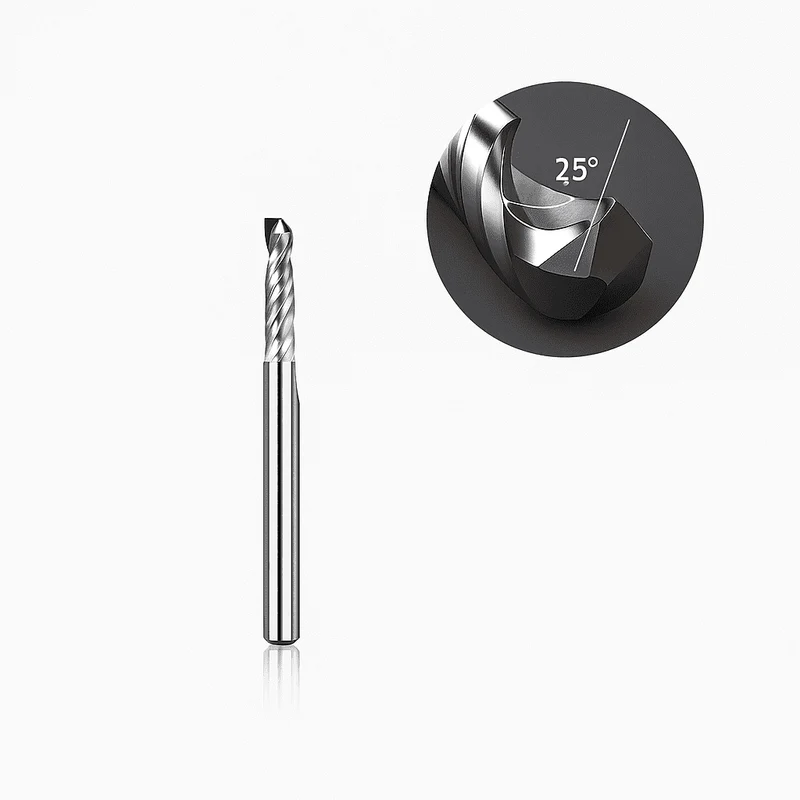 Makera Spiral 'O' Single Flute Bit for Metal – 1/8″ Shank