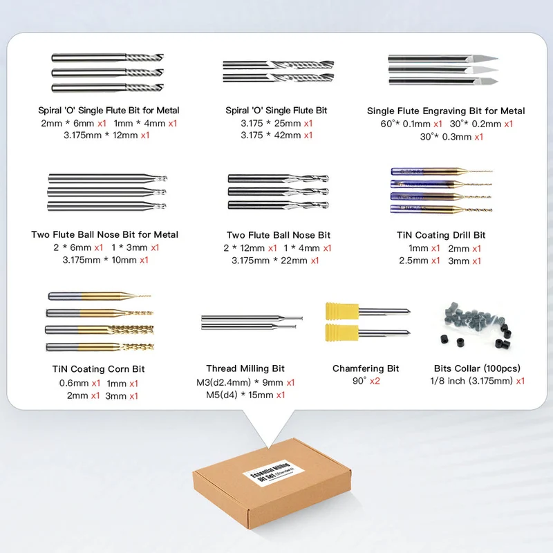 Makera Commonly Used Milling Bit Bundle