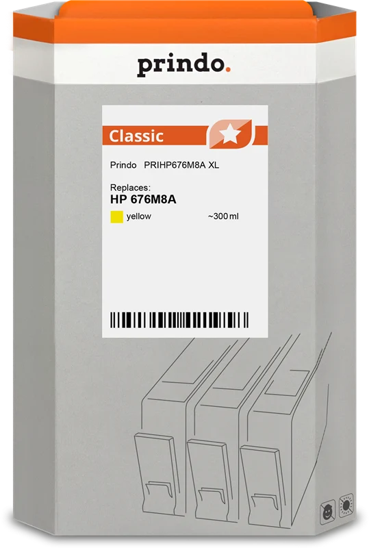 Prindo Classic XL Druckerpatrone kompatibel mit HP 738 XL Gelb