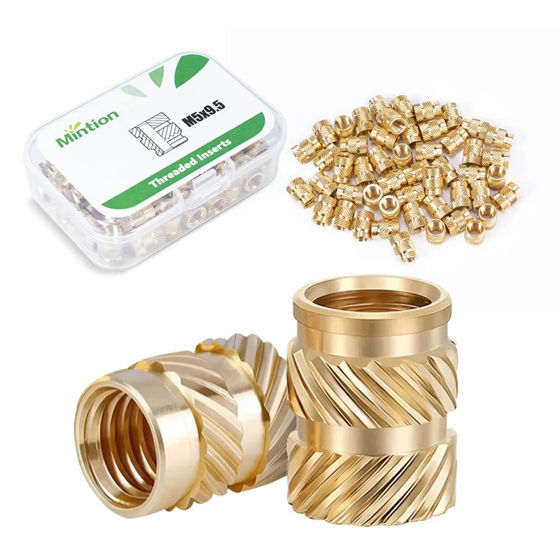 Mintion M5 x 9,5 mm x 7,1 mm Threaded Insert Set (50 Stück)